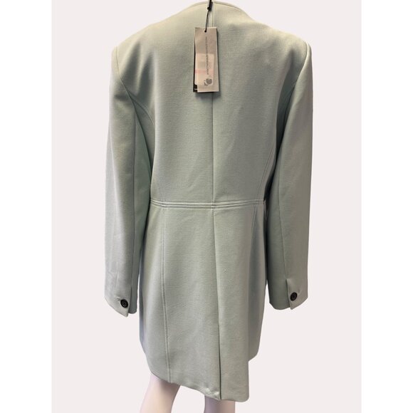 Karl Lagerfeld Women's Baby Blue Button up Jacket Coat Size 10 SKU 6039 - Picture 4 of 7